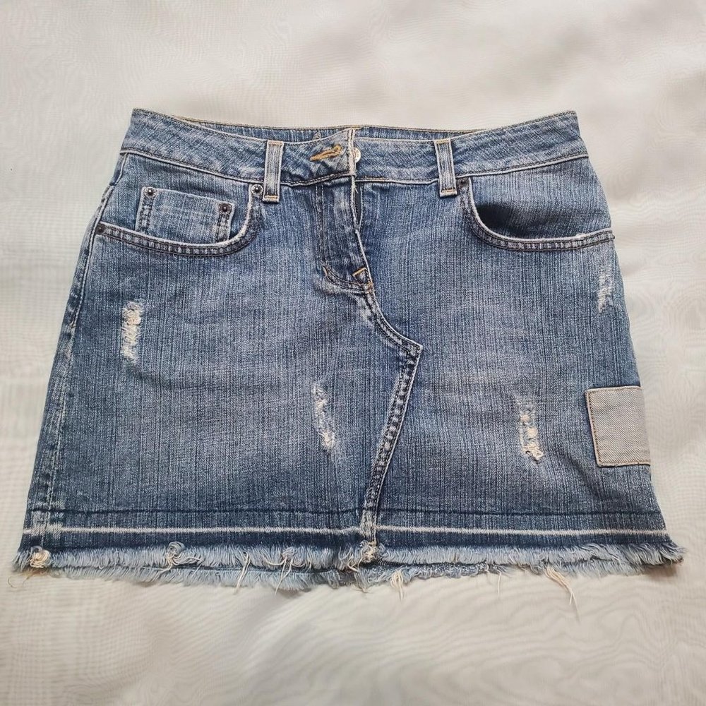 Vintage bebe Denim Mini Skirt - Picture 2 of 4